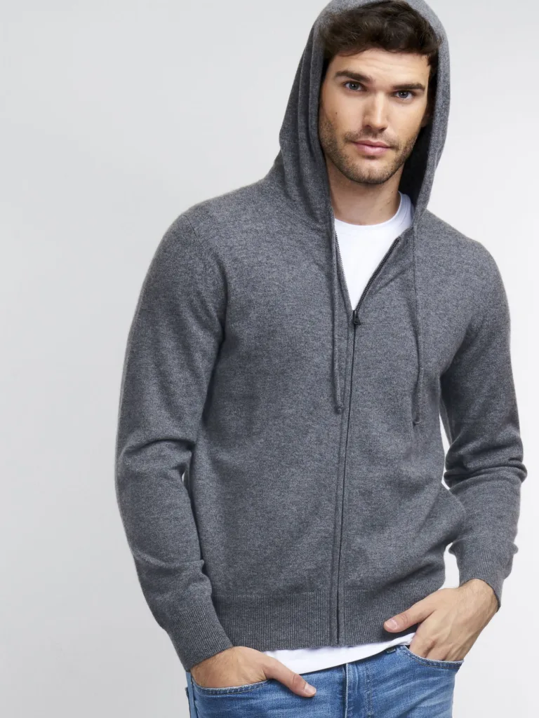 men's cashmere hoodie