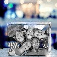 3D Photo Glass Cube