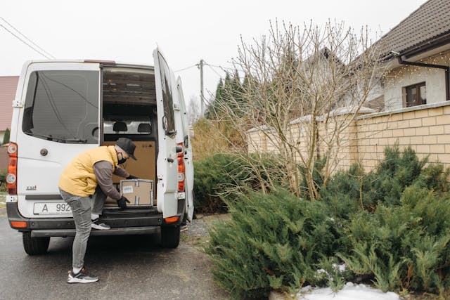 Man and van Slough