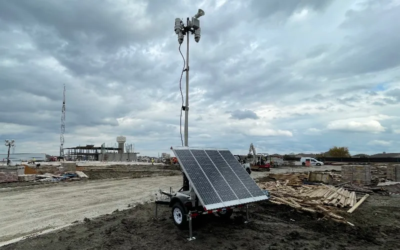 Solar Security Camera Trailer