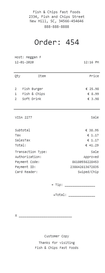 Receipt generator free