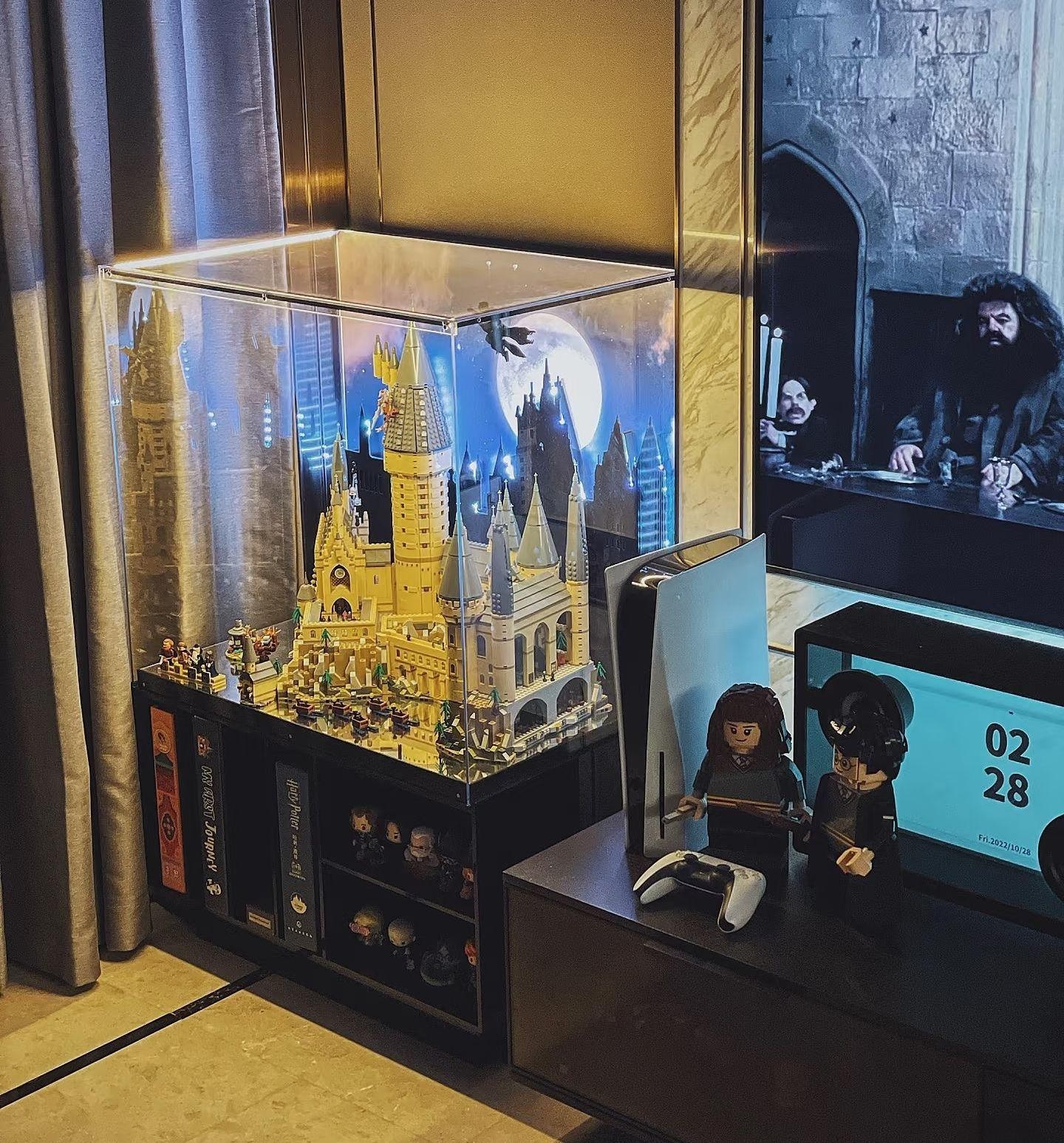 lego display case harry potter