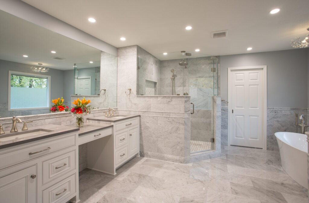 Custom bathroom remodeling