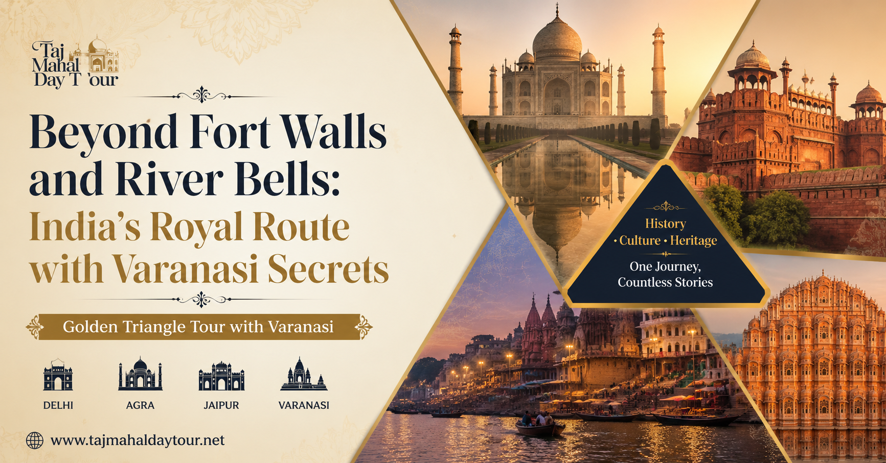Beyond Fort Walls and River Bells: India’s Royal Route with Varanasi Secrets