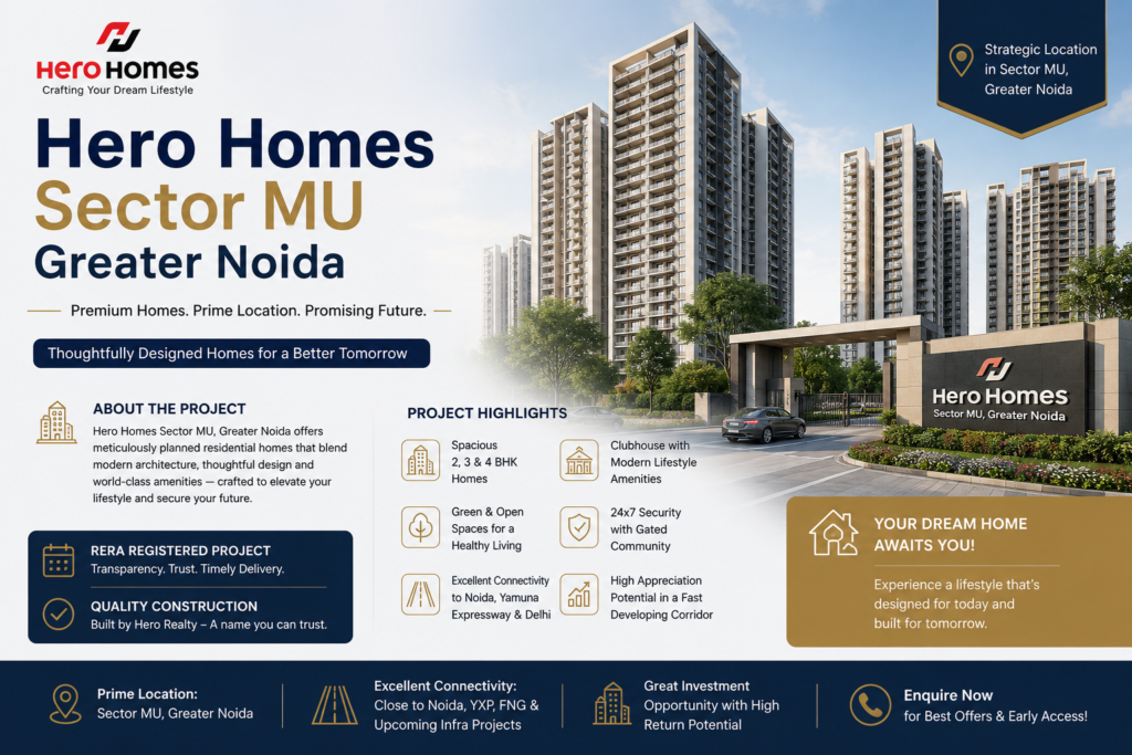Hero Homes Sector MU Greater Noida