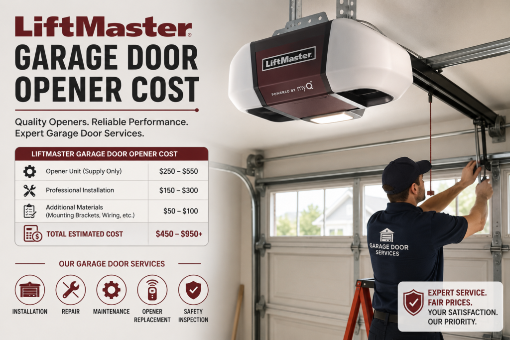 LiftMaster Garage Door Opener Cost, Garage Door Services