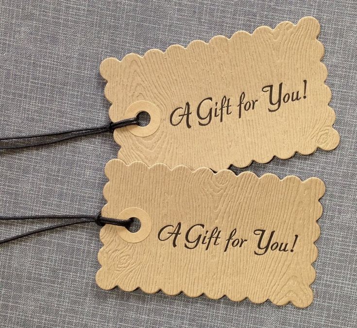 Custom Letterpress Tags