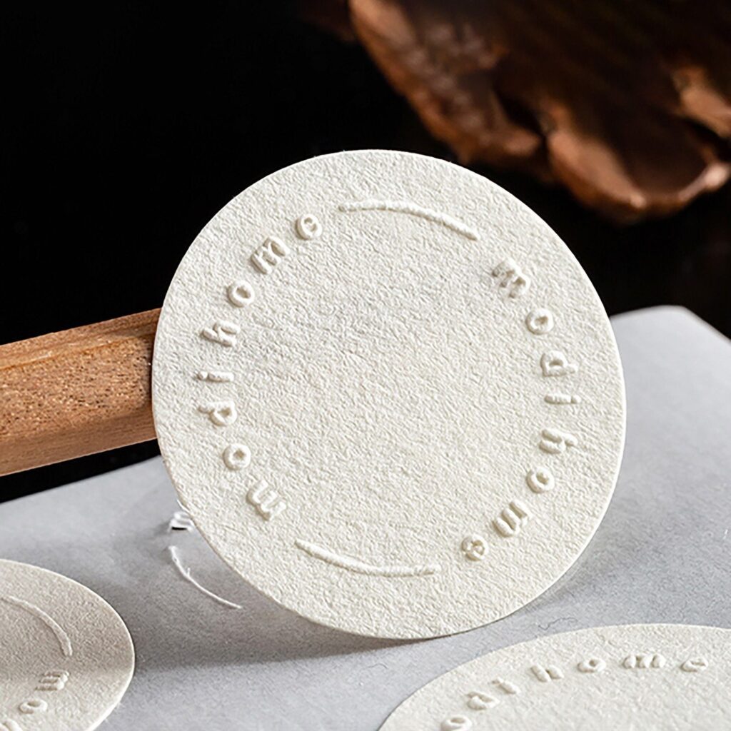 Custom embossed stickers