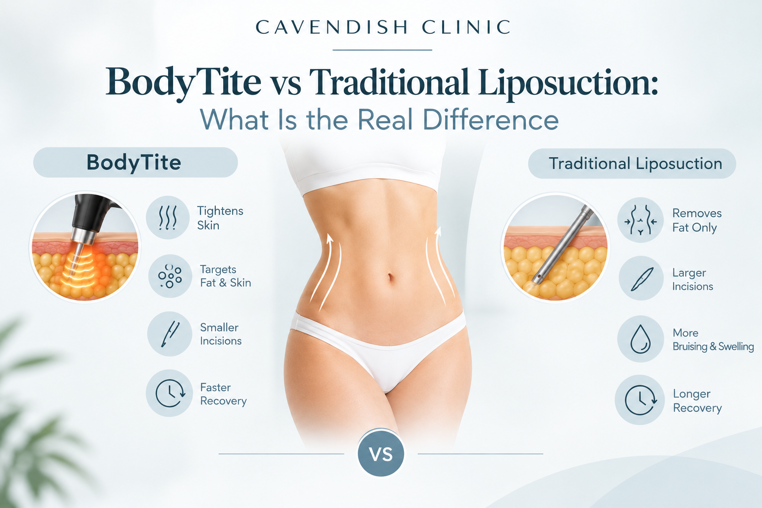 BodyTite vs Traditional Liposuction: What Is the Real Difference